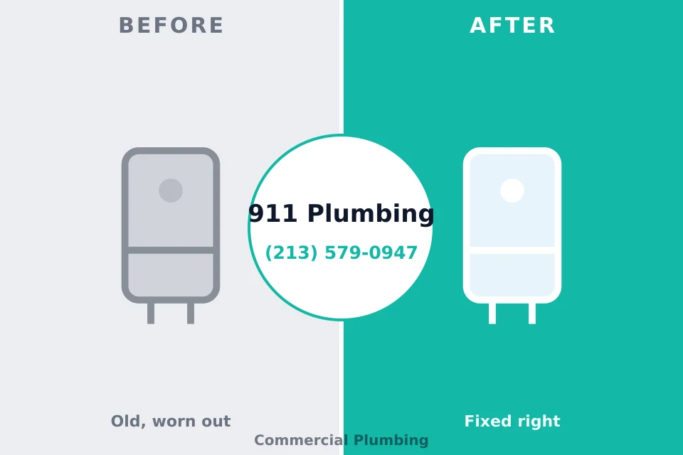 Before and after: plumbing company Karns, TN